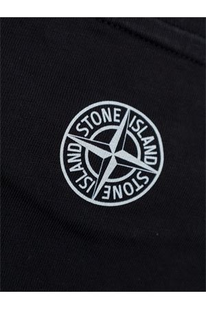 tshirt in cotone nero STONE ISLAND KIDS | 811621056V0029